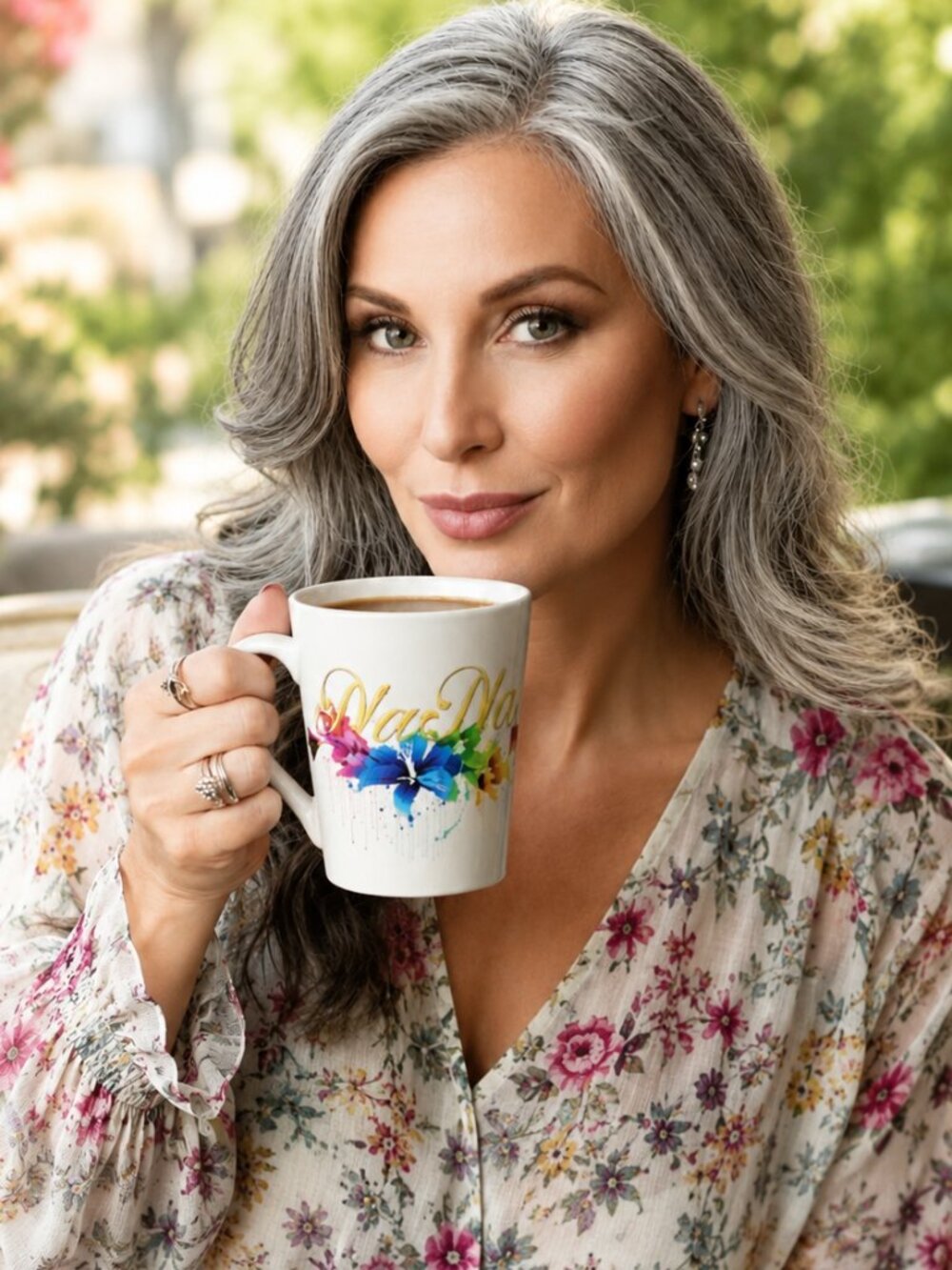 Royal Norfolk Floral Nana Mug 14oz | Cozy Boho Gift